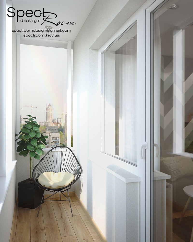 Дизайн інтер'єру квартири в ЖК Royal Tower м. Київ  - Spectroom